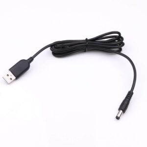 USB 轉 DC5.5*2.1mm DC5.5插頭 銅芯電源線 讓您的 Arduino 使用移動式電源來供電
