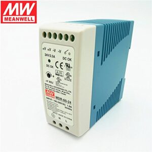 MDR-60-24 明緯開關電源導軌式開關電源 24V/2.5A 60W 軌道式電源供應器