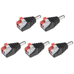 按壓式 DC 5.5*2.1mm 按壓式公頭 五個一包