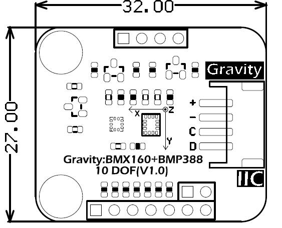 Gravity: BMX160+BMP388 10 DOF