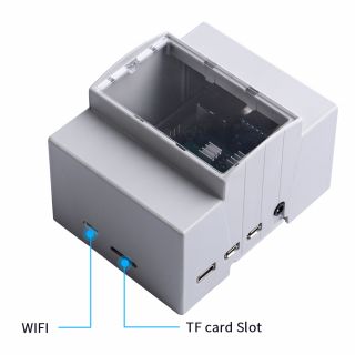 樹莓派 Raspberry Pi 4 Module B 專用 DIN 導軌工控機箱盒