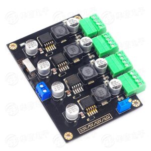 LM2596 4路多路輸出開關電源模組 輸入 5-40V 四路輸出 3.3V 5V 12V ADJ