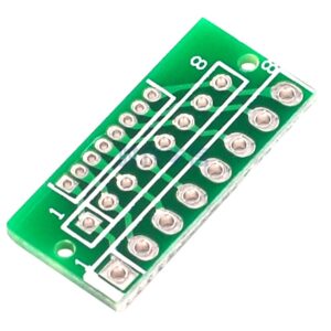 PCB 轉接板 1.27MM 2.0MM 2.54MM 8針 24孔  ( 5 片一組)