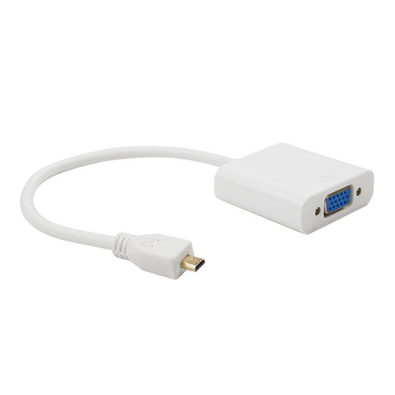 【飆機器人】樹莓派Raspberry Pi 4B Micro HDMI轉VGA轉接頭 (帶音頻)