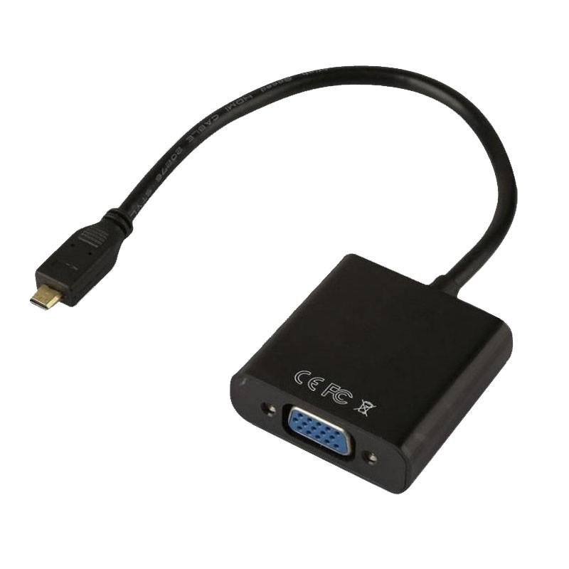 【飆機器人】樹莓派Raspberry Pi 4B Micro HDMI轉VGA轉接頭 (帶音頻)