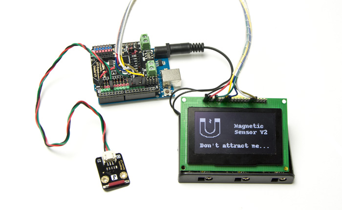 Gravity: 數字貼片磁感應傳感器(Arduino兼容)應用示例