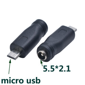 DC5.5*2.1mm 母頭轉 micro usb 公頭 轉接頭 DC5.5轉micro公轉換頭