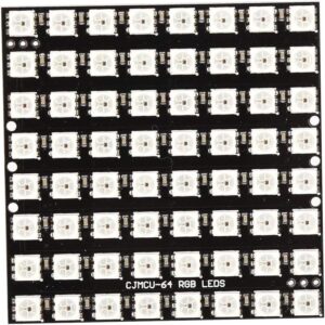 64位元 8x8 64 位元矩陣 WS2812 5050 RGB LED 全彩驅動彩燈方形 開發板