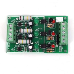 110V/220V  交流電源 ON/OFF 檢測光耦模組 3 路 / 支援 5V 與 3.3V 與 24V 輸出