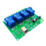 繼電器開發板繼電器模組，7-28 / 5V DC 電源 ESP-12F WiFi 4 通道 30A 繼電器開發模組