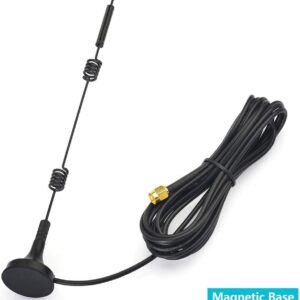 2.4/5.8G雙頻小吸盤天線 WiFi 天線模組 高增益 12DB SMA內螺內針 線長3米