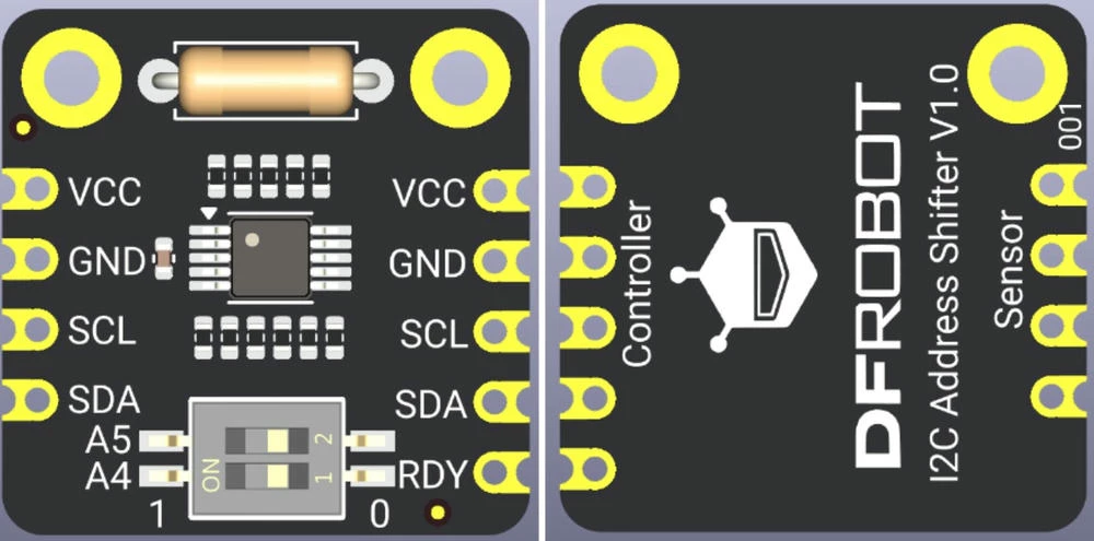 圖示：Fermion I2C 位址轉換模組的介面說明